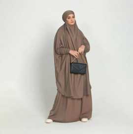 Buy Luxury Two Piece Length Jilbab Umrah Dress, $ 1,499