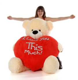 Shop Love Heart Teddy Online At Giant Teddy, ps 250