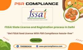 FSSAI State License and Registration process in De, Noida