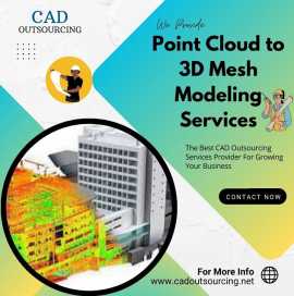 Point Cloud to 3D Mesh Modeling Services Provider , Maple Grove