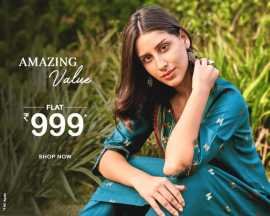 Amazing Value, Flat Rs 999 At SHREE, $ 599