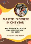 Master degree in one year , Ghaziabad