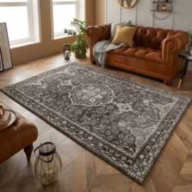 Elegant Charcoal Rugs – Perfect for Any Home!, £ 54