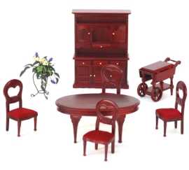 Australia with Wooden Dollhouse Furniture, ps 