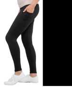 Classic Elegance: Women's Black Leggings for Every, ps 20