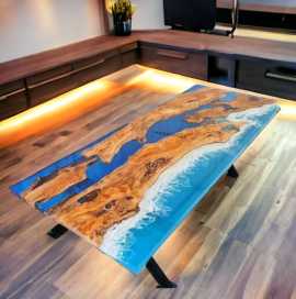 Transform Home with Woodensure Epoxy Dining Table, ps 97,500