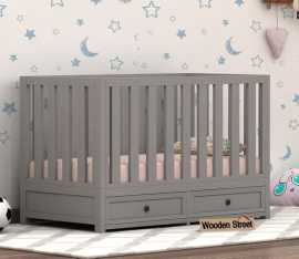 Cozy Cribs Up to 55% Off: Wooden Street Baby Beds, ₹ 0