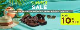 Enjoy 10 Percent Off on Sandals and Slippers, $ 2,866