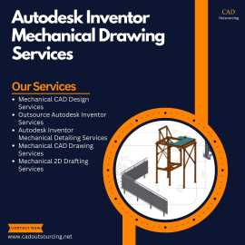 Autodesk Inventor Mechanical Drawing Services, Los Angeles