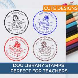 Teacher Appreciation Gift, Classroom Library Stamp, $ 21