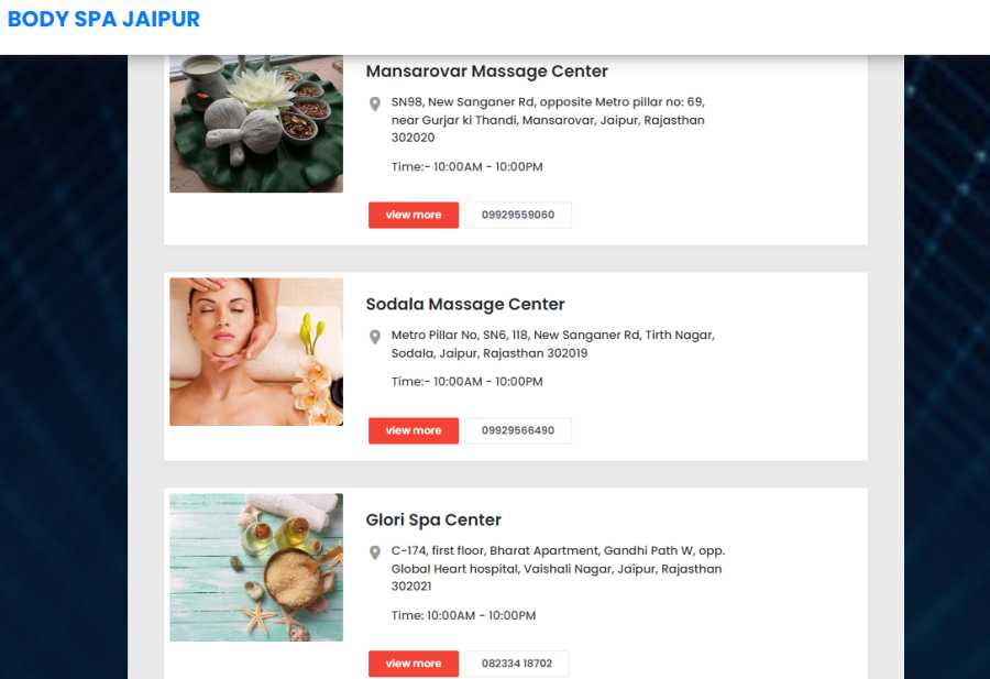 Massage Center Spa In Jaipur And Body Spa Jaipur Jaipur 