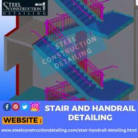 Stair  Handrail Detailing CAD Services Provider , Ahmedabad