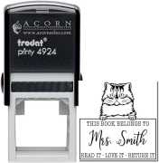 Self-Inking Square Balinese Peeking Cat Stamp, $ 27