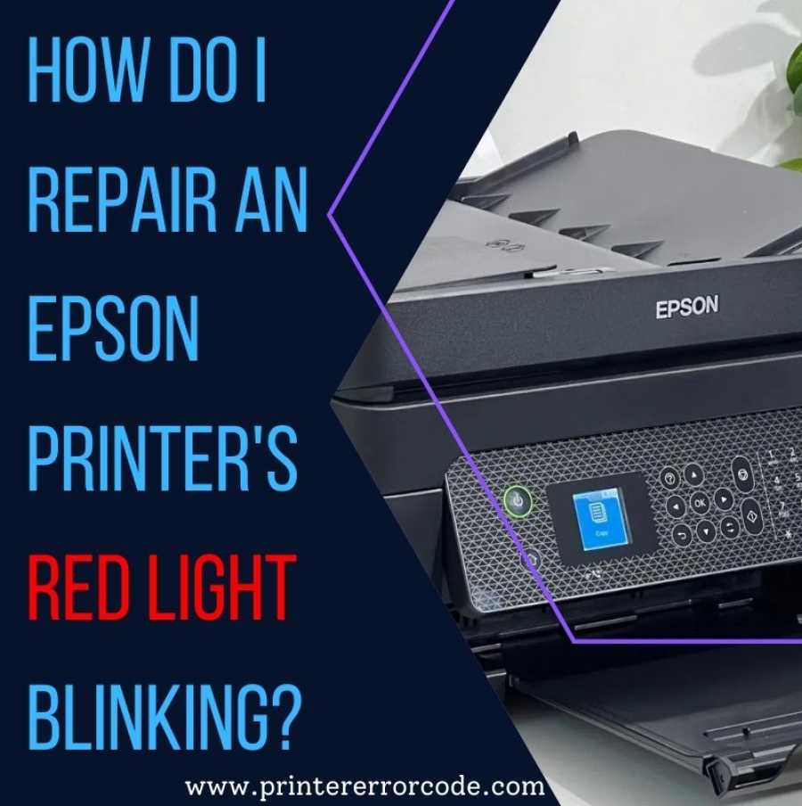 How Do I Repair An Epson Printers Red Light Blink Adin 8414